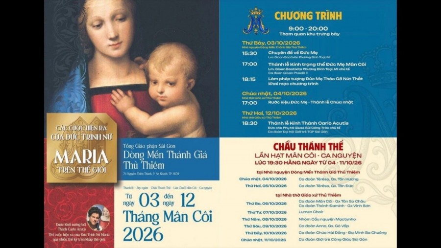 Triển lãm tại Sài Gòn về các cuộc hiện ra của Đức Mẹ