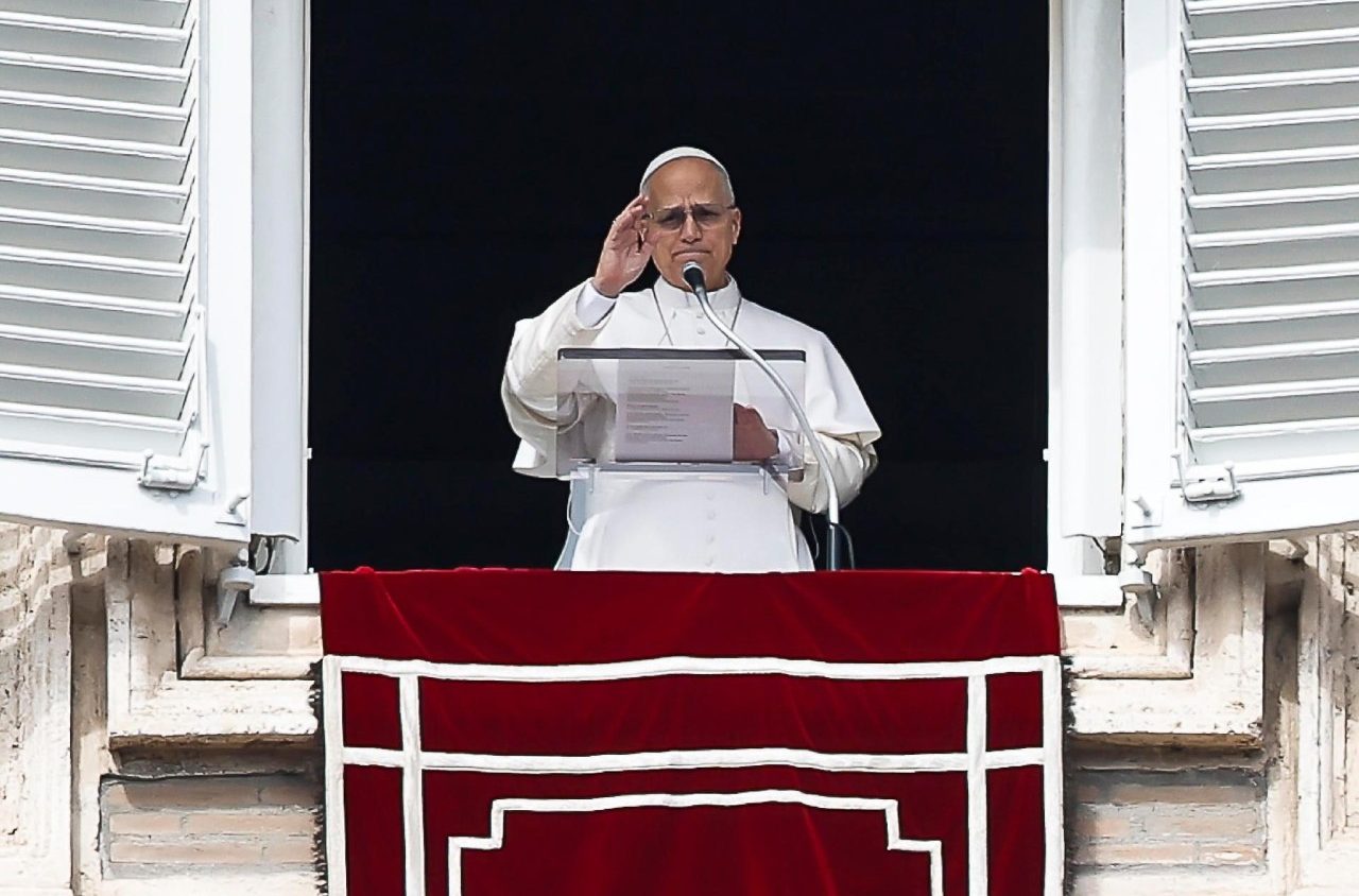 Đức Thánh Cha Lêô XIV chủ sự buổi đọc Kinh Truyền Tin trưa Chúa Nhật 1/3/2026  (ANSA)