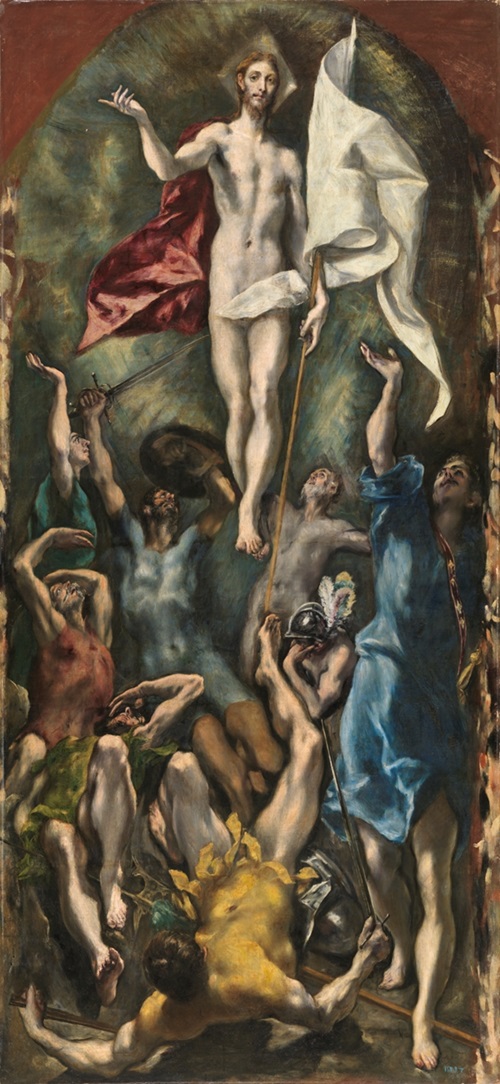 Bức tranh "Sự Phục Sinh" của El Greco, 1597-1600 [Bảo tàng Prado, Madrid]
