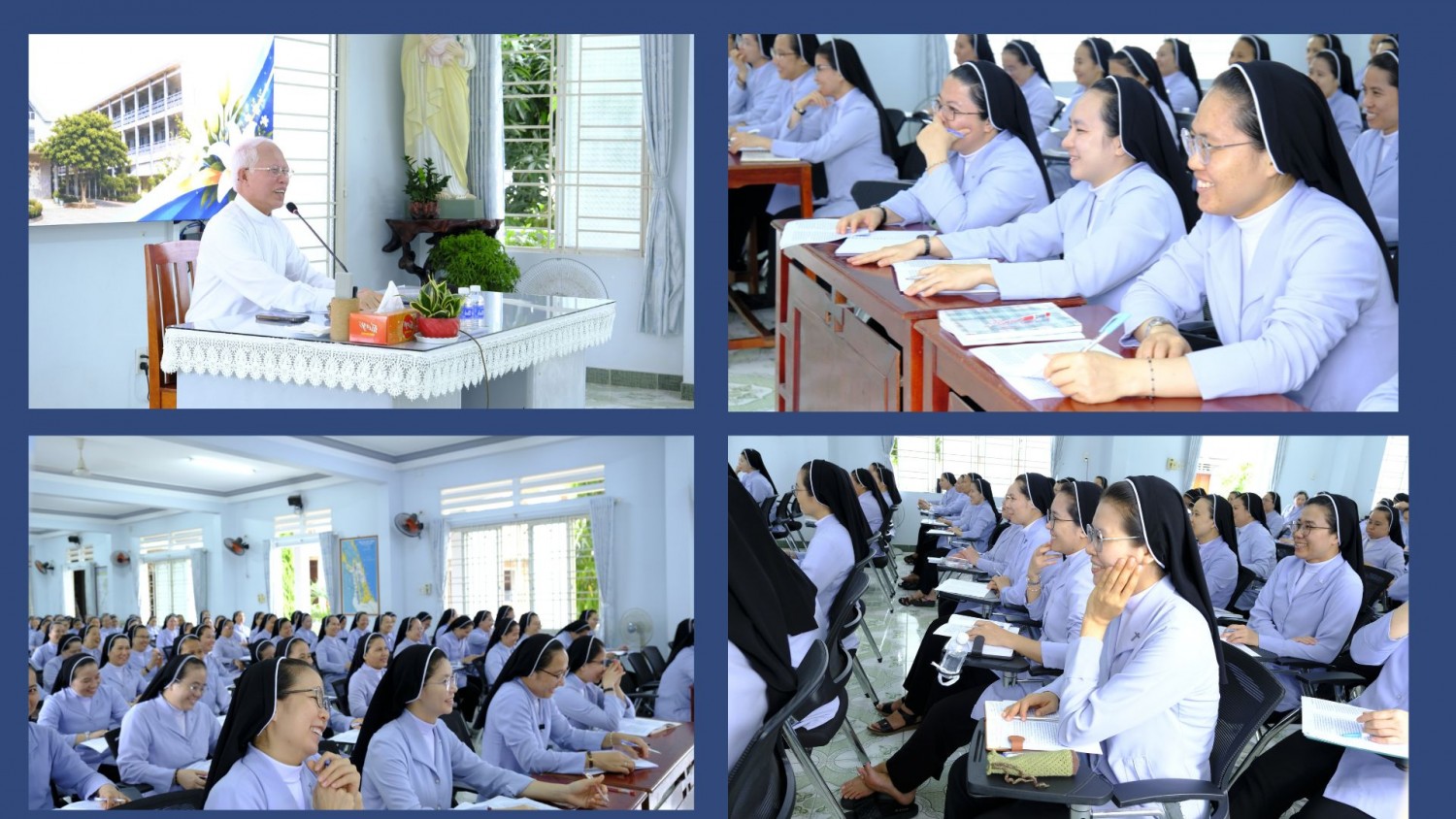 Đức Cha Giuse Huỳnh Văn Sỹ Gặp Gỡ, Chia Sẻ Cùng Chị Em Tham Dự Khóa Thường Huấn – Tĩnh Tâm năm 2026 (5)